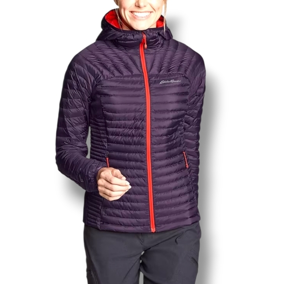 NWOT Eddie Bauer Women's Microtherm 2.0 Down Hooded Jacket, Size Small - Picture 2 of 3